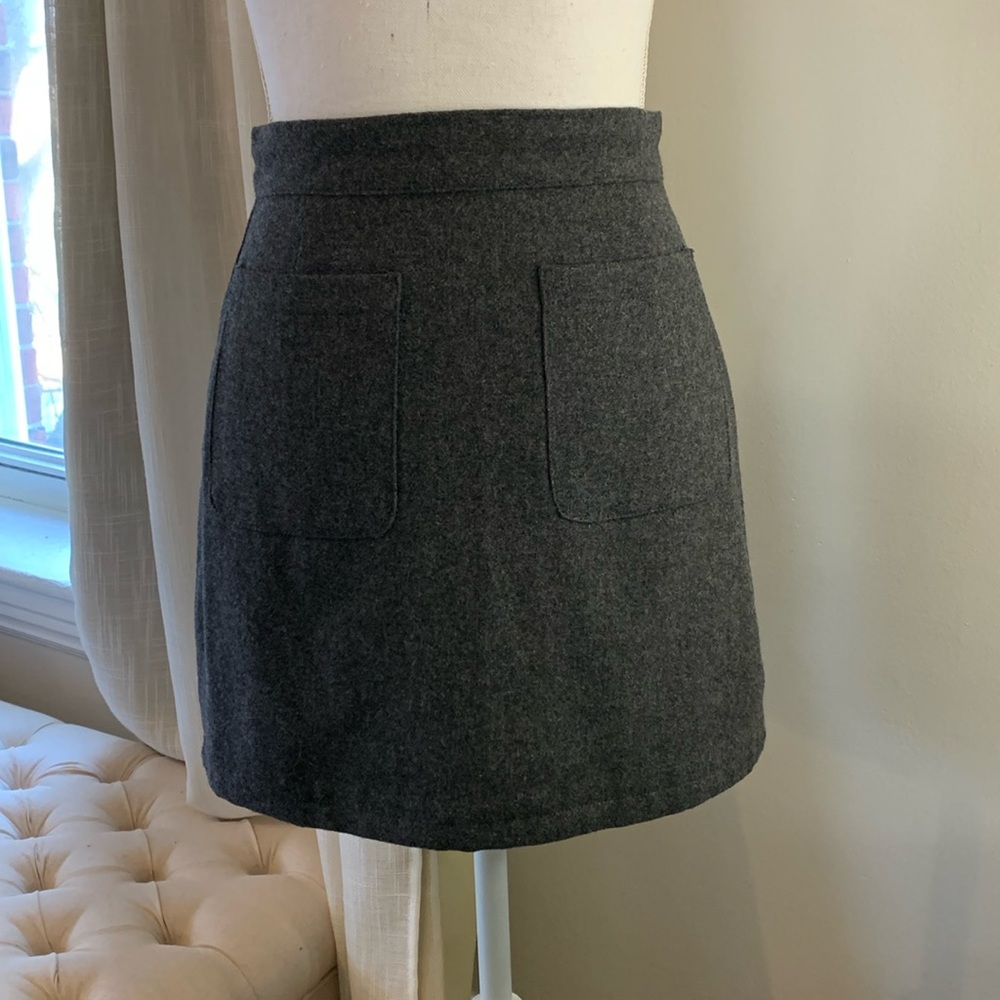 ModCloth wool gray miniskirt